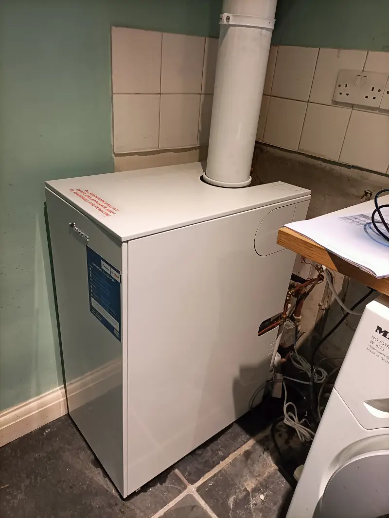Oil boiler pipework and connections installed by Absolute Plumbing & Heating in Exeter
