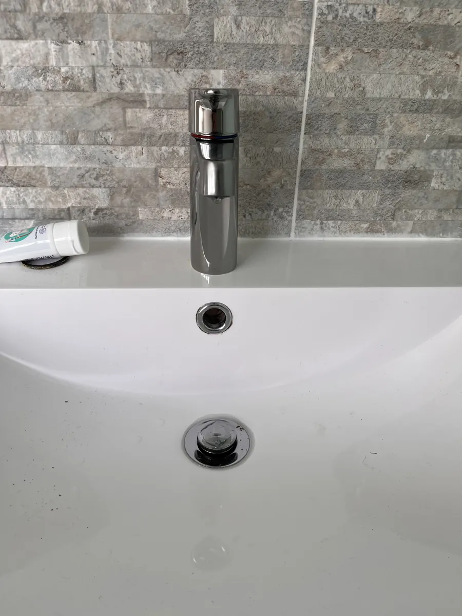 Tall modern basin mixer tap fitted in Exeter